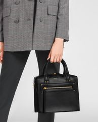CHARLES & KEITH - Túi xách tay nữ Zipper Detail
