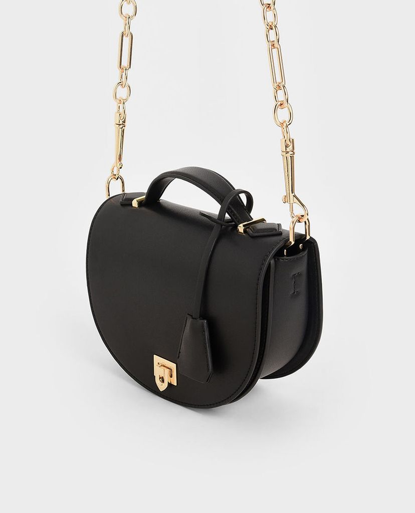 CHARLES & KEITH - Túi xách tay nữ Top Handle Saddle
