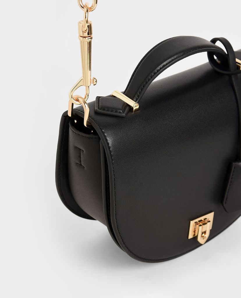 CHARLES & KEITH - Túi xách tay nữ Top Handle Saddle