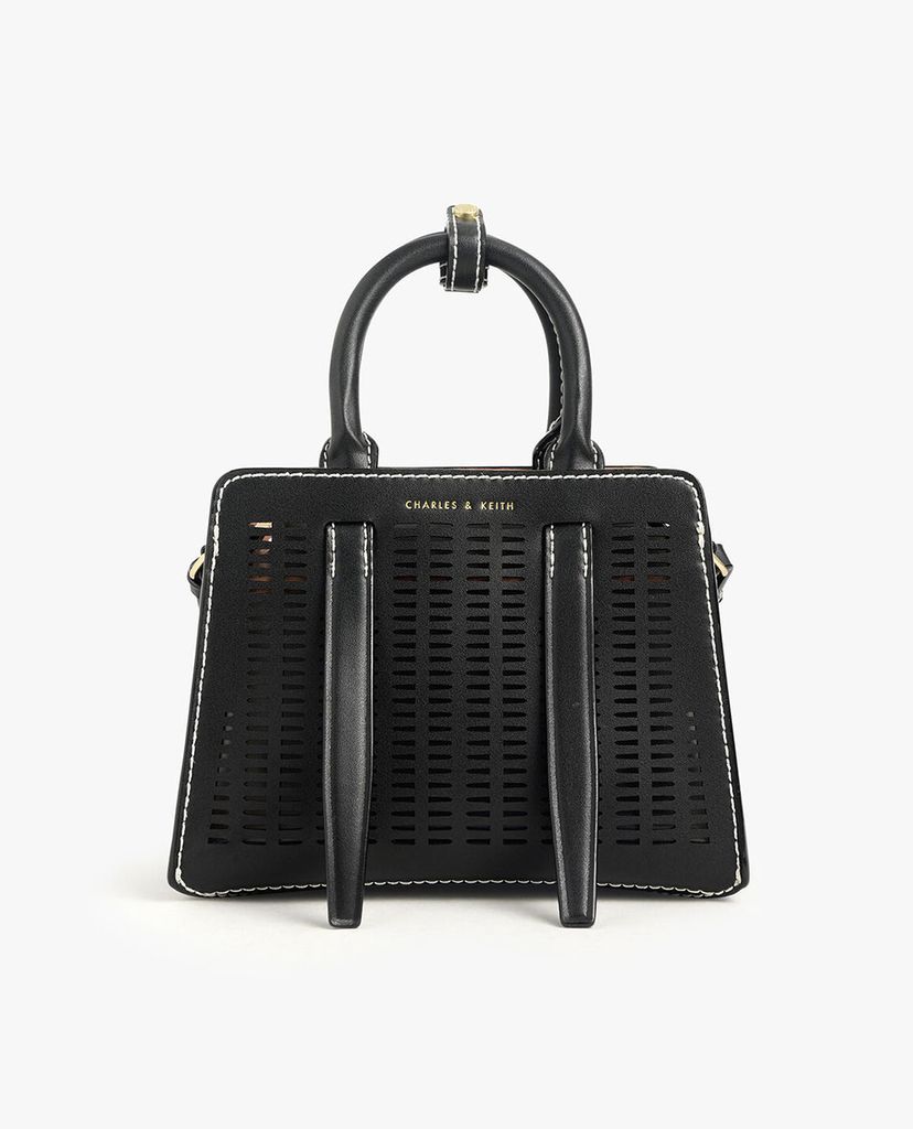 CHARLES & KEITH - Túi xách tay nữ chữ nhật Croc Effect