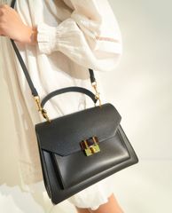 CHARLES & KEITH - Túi xách tay hình thang Stone Embellished Geometric