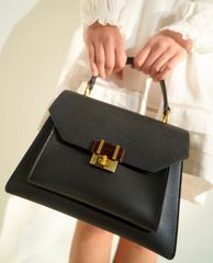 CHARLES & KEITH - Túi xách tay hình thang Stone Embellished Geometric