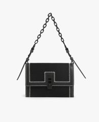 CHARLES & KEITH - Túi xách nữ nắp gập chữ nhật Turn Lock Chain