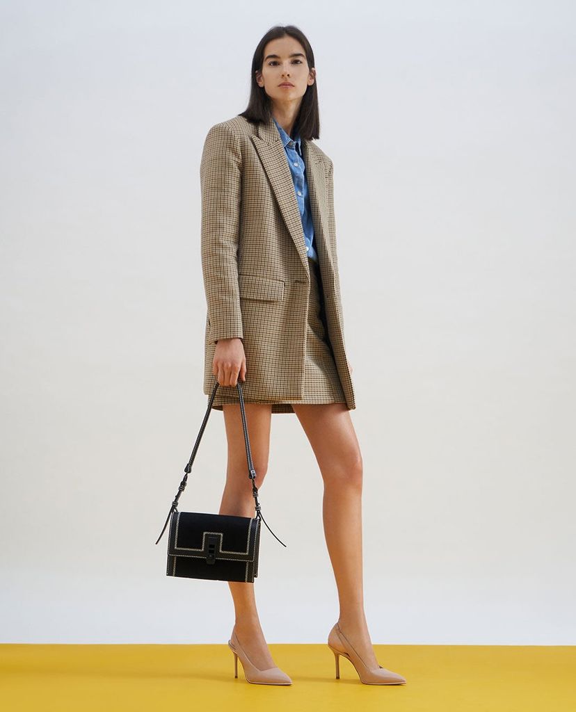 CHARLES & KEITH - Túi xách nữ nắp gập chữ nhật Turn Lock Chain