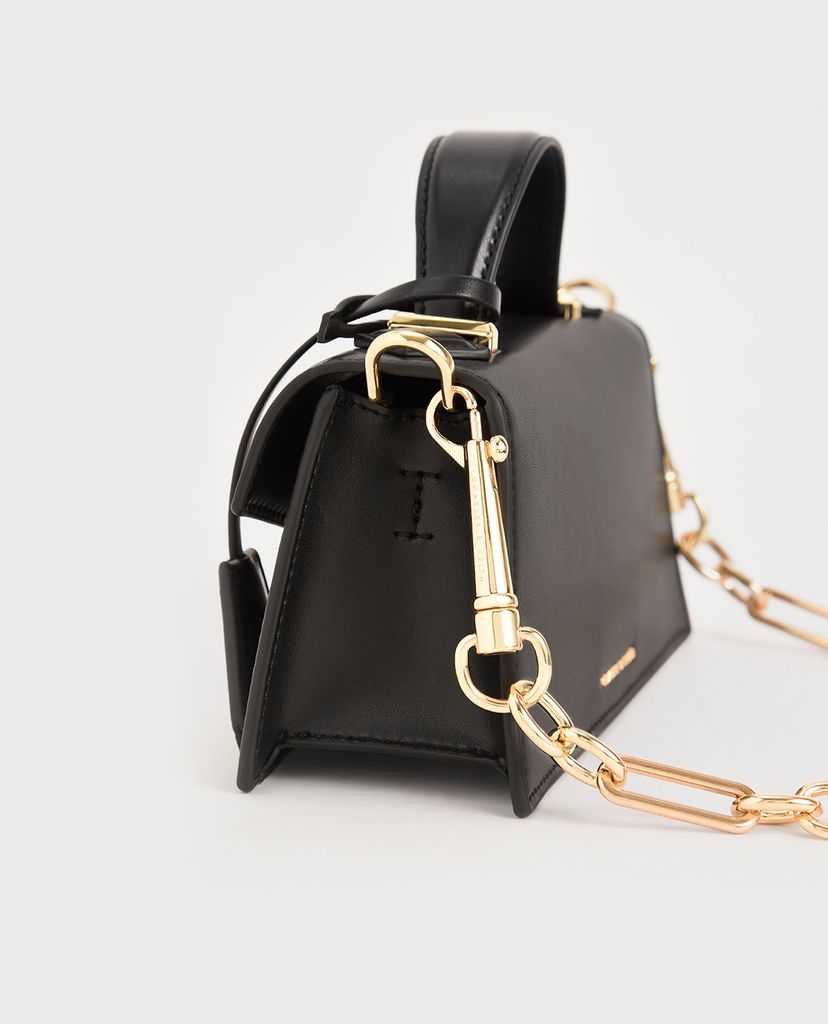CHARLES & KEITH - Túi xách tay phom chữ nhật Trapeze
