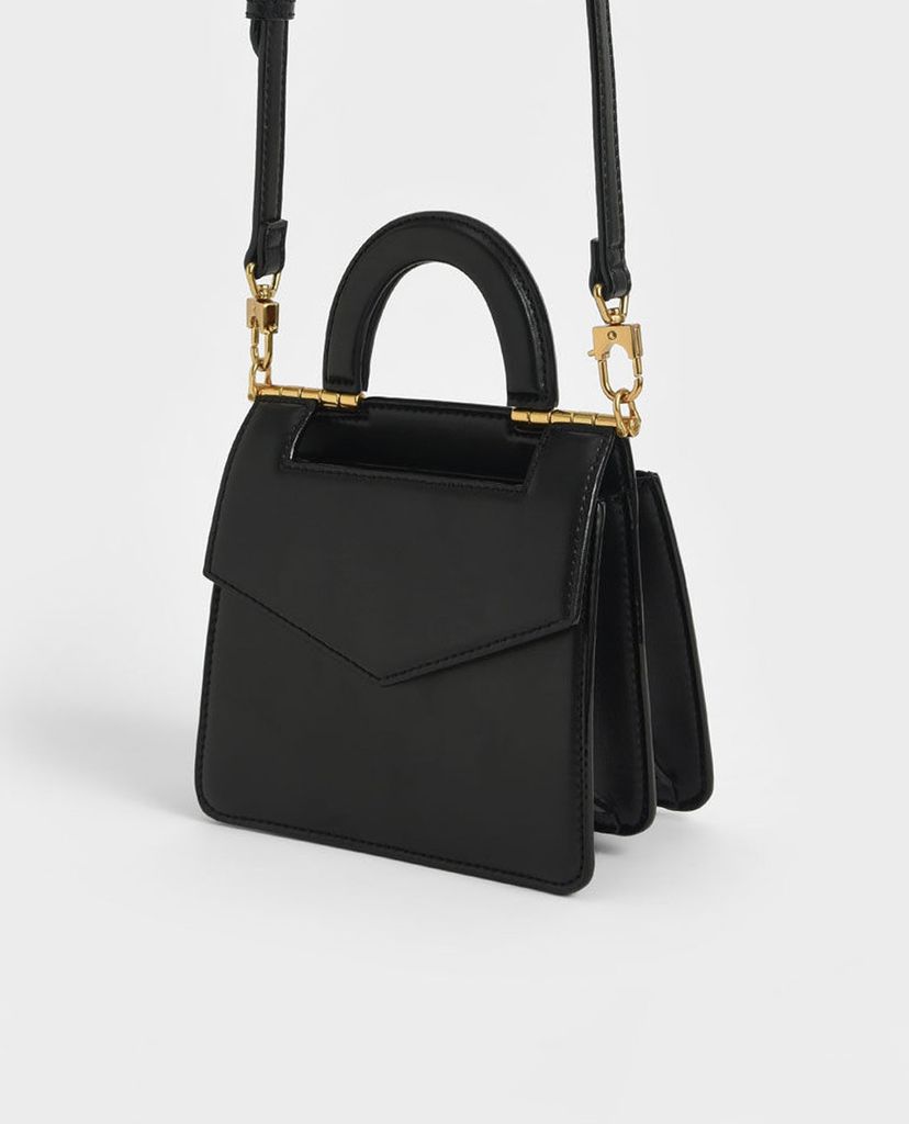 CHARLES & KEITH - Túi xách tay nữ hình vuông Top Envelope