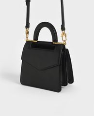 CHARLES & KEITH - Túi xách tay nữ hình vuông Top Envelope