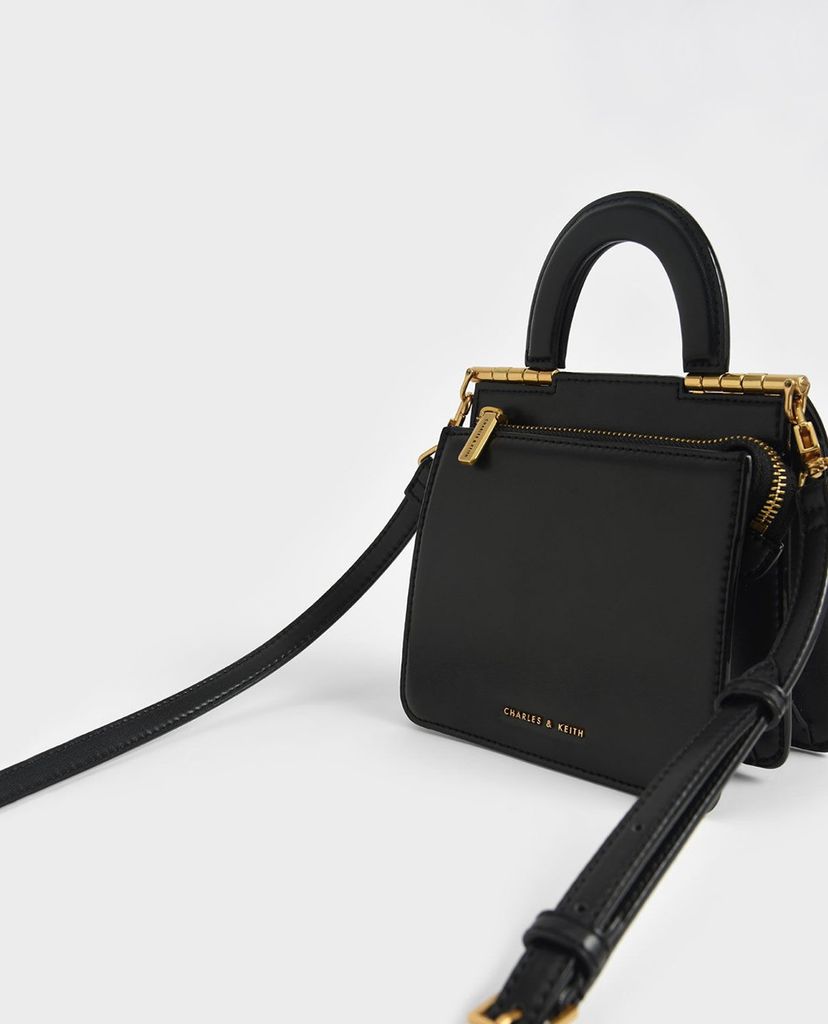 CHARLES & KEITH - Túi xách tay nữ hình vuông Top Envelope