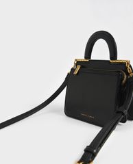CHARLES & KEITH - Túi xách tay nữ hình vuông Top Envelope