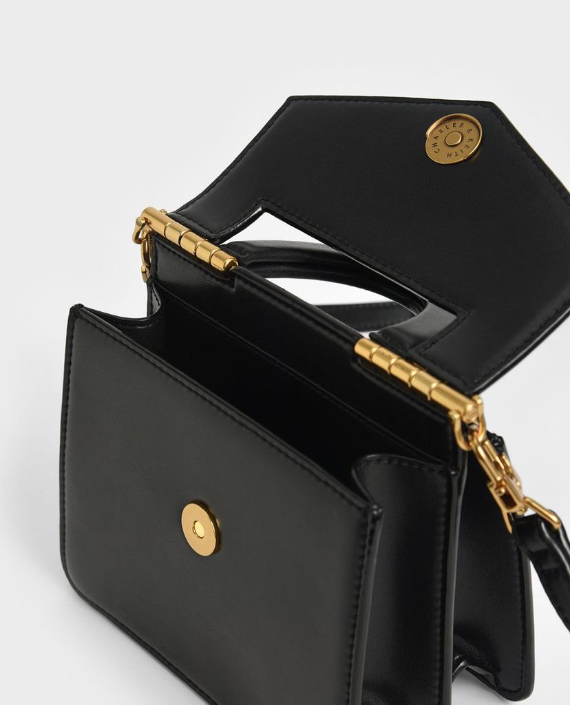 CHARLES & KEITH - Túi xách tay nữ hình vuông Top Envelope