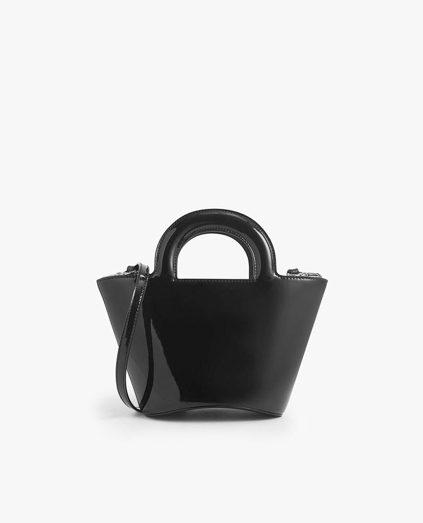 CHARLES & KEITH - Túi xách tay hình thang Textured Trapeze