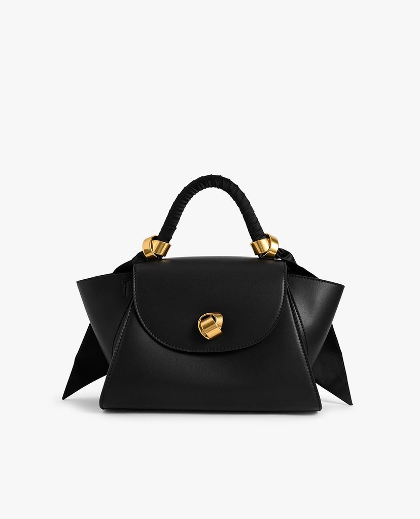 CHARLES & KEITH - Túi xách tay nữ chữ nhật Satin Pleated Scarf Trapeze