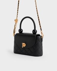 CHARLES & KEITH - Túi xách nữ tay cầm tròn thời trang