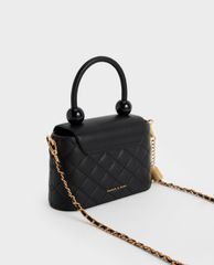 CHARLES & KEITH - Túi xách nữ tay cầm tròn thời trang