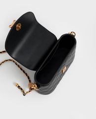 CHARLES & KEITH - Túi xách nữ tay cầm tròn thời trang