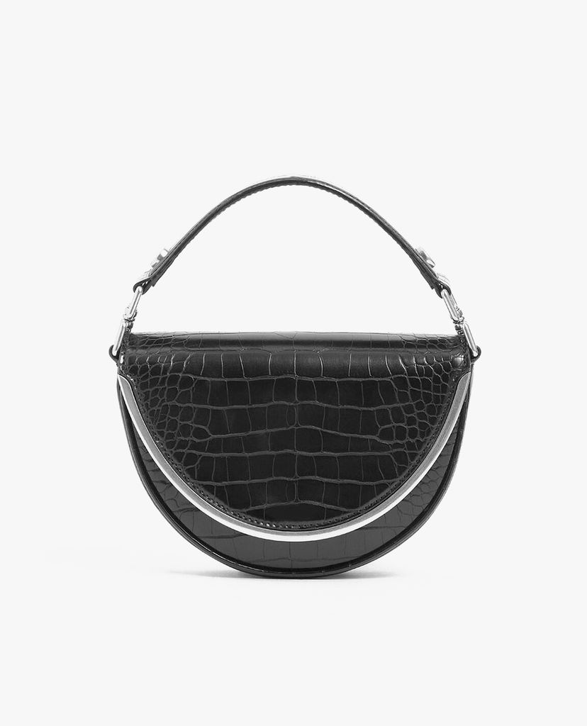 CHARLES & KEITH - Túi xách tay Textured Top Handle Semi Circle