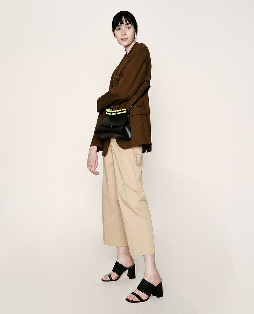 CHARLES & KEITH - Túi xách tay hình thang Acrylic Handle Sculptural