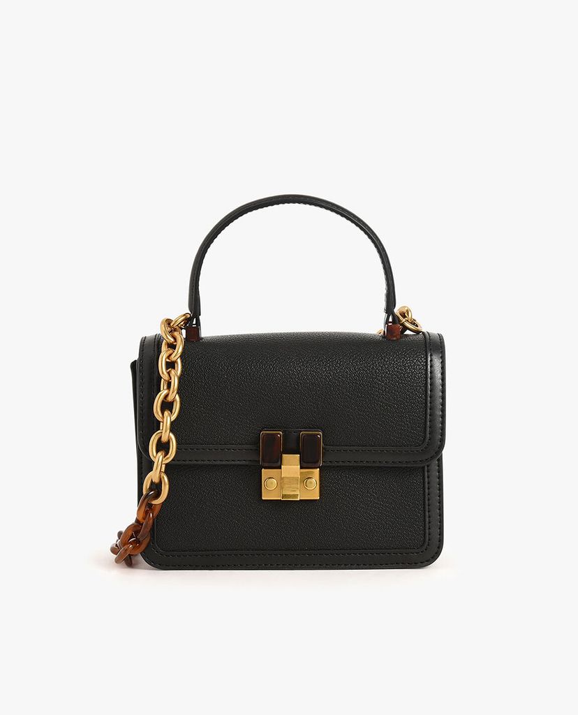 CHARLES & KEITH - Túi xách tay chữ nhật Small Chunky Chain Strap