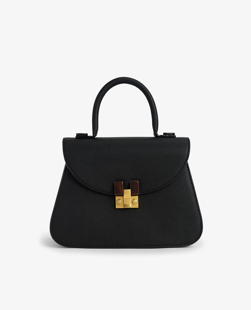 CHARLES & KEITH - Túi xách tay nữ hình thang Embellished Sculptural