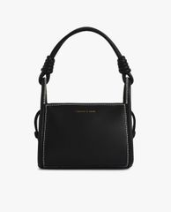 CHARLES & KEITH - Túi đeo vai nữ chữ nhật chi tiết tay cầm xoắn thời trang