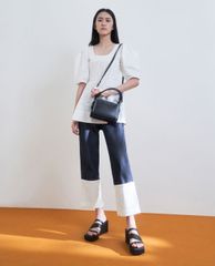 CHARLES & KEITH - Túi đeo vai nữ chữ nhật chi tiết tay cầm xoắn thời trang