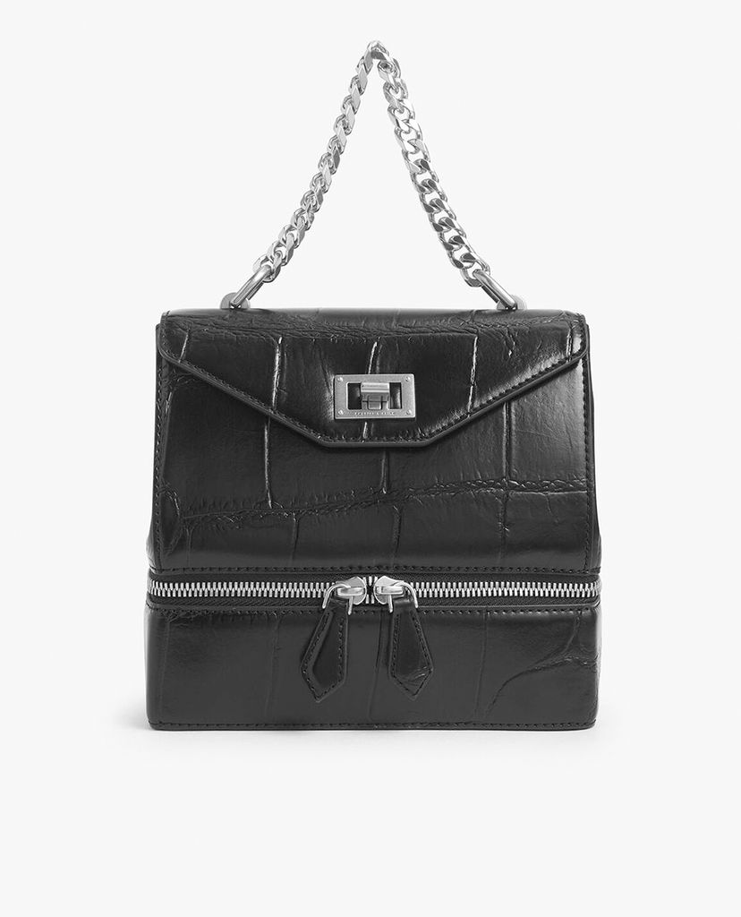 CHARLES & KEITH - Túi xách tay nữ phom vuông Two Way Zip