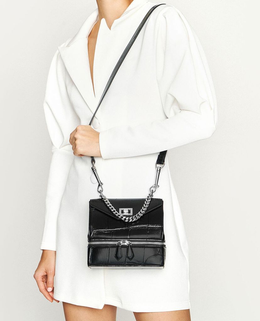CHARLES & KEITH - Túi xách tay nữ phom vuông Two Way Zip