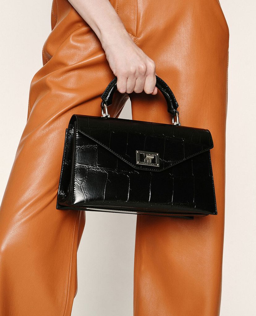 CHARLES & KEITH - Túi xách tay nữ chữ nhật Turn Lock
