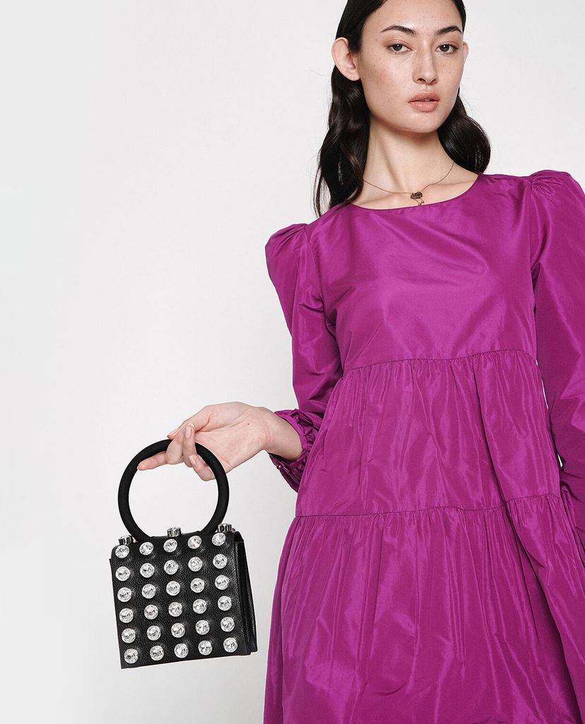 CHARLES & KEITH - Ví cầm tay nữ phom vuông Studded Wristlet