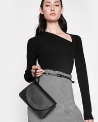 CHARLES & KEITH - Ví cầm tay nữ chữ nhật Acrylic Handle Wristlet