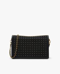 CHARLES & KEITH - Túi đeo chéo nữ chữ nhật phối đinh tán thời trang
