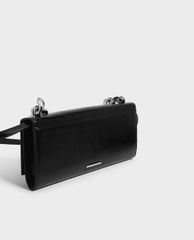 CHARLES & KEITH - Ví cầm tay nữ chữ nhật Front Flap Chain