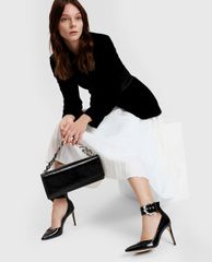 CHARLES & KEITH - Ví cầm tay nữ chữ nhật Front Flap Chain