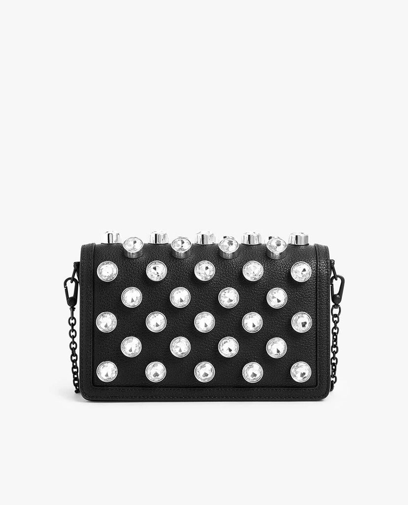 CHARLES & KEITH - Ví cầm tay nữ chữ nhật Studded