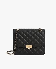 CHARLES & KEITH - Túi đeo vai nữ chữ nhật Quilted Chain Strap