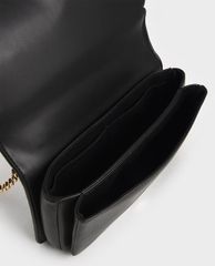 CHARLES & KEITH - Túi đeo chéo nữ chữ nhật Pearl Embellished