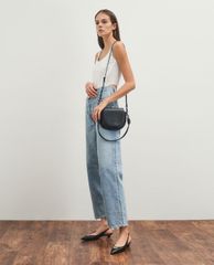 CHARLES & KEITH - Túi xách tay nữ Stitch Trim Saddle Bag