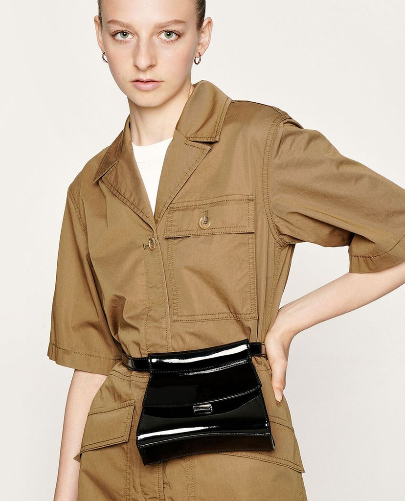 CHARLES & KEITH - Túi đeo chéo Patent Belt