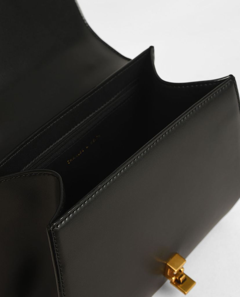 CHARLES & KEITH - Túi đeo chéo Chain Handle Geometric