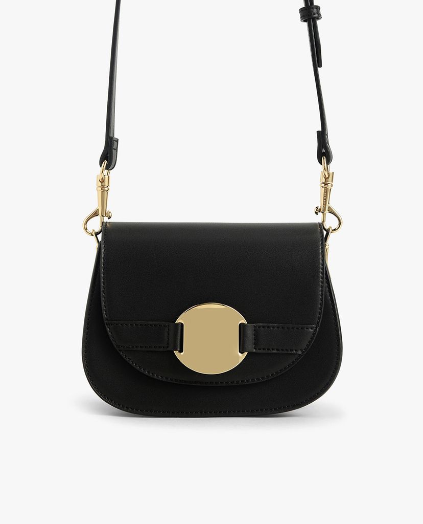CHARLES & KEITH - Túi đeo chéo Metal Accent