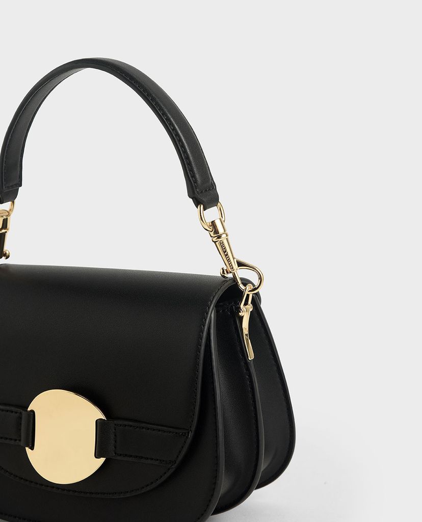 CHARLES & KEITH - Túi đeo chéo Metal Accent