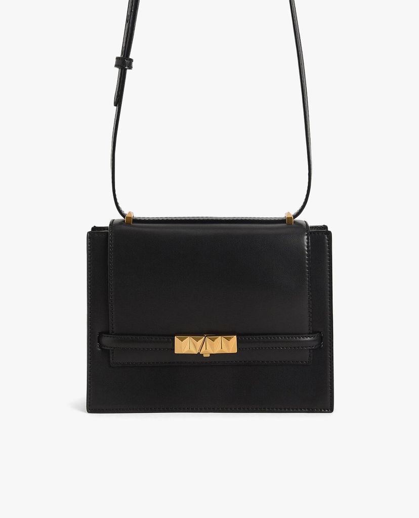 CHARLES & KEITH - Túi đeo chéo nữ Metallic Push Lock Crossbody Bag