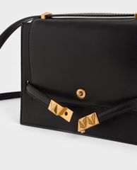 CHARLES & KEITH - Túi đeo chéo nữ Metallic Push Lock Crossbody Bag