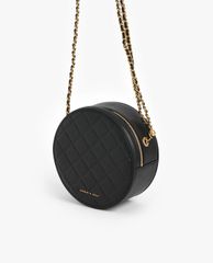CHARLES & KEITH - Túi đeo chéo nữ phom tròn Quilted Circle