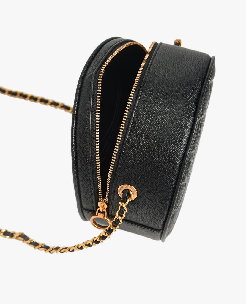 CHARLES & KEITH - Túi đeo chéo nữ phom tròn Quilted Circle
