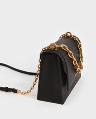 CHARLES & KEITH - Túi đeo chéo nữ hình chữ nhật Chain Handle