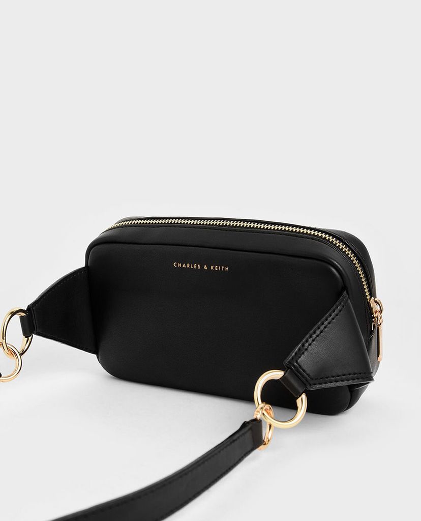 CHARLES & KEITH - Túi đeo chéo chữ nhật Quilted Rectangular
