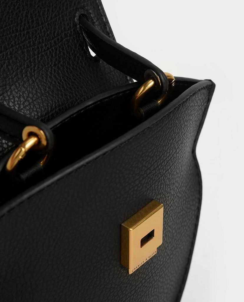 CHARLES & KEITH - Túi đeo chéo nữ đa giác Geometric
