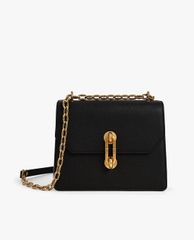 CHARLES & KEITH - Túi đeo chéo nữ Double Chain Strap Turn Lock