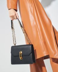 CHARLES & KEITH - Túi đeo chéo nữ Double Chain Strap Turn Lock
